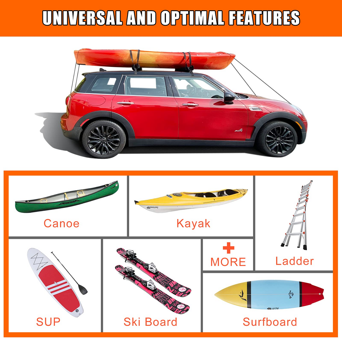 Universal Soft Roof Rack for Kayak/SUP Rental – 😎 Crazy Cool