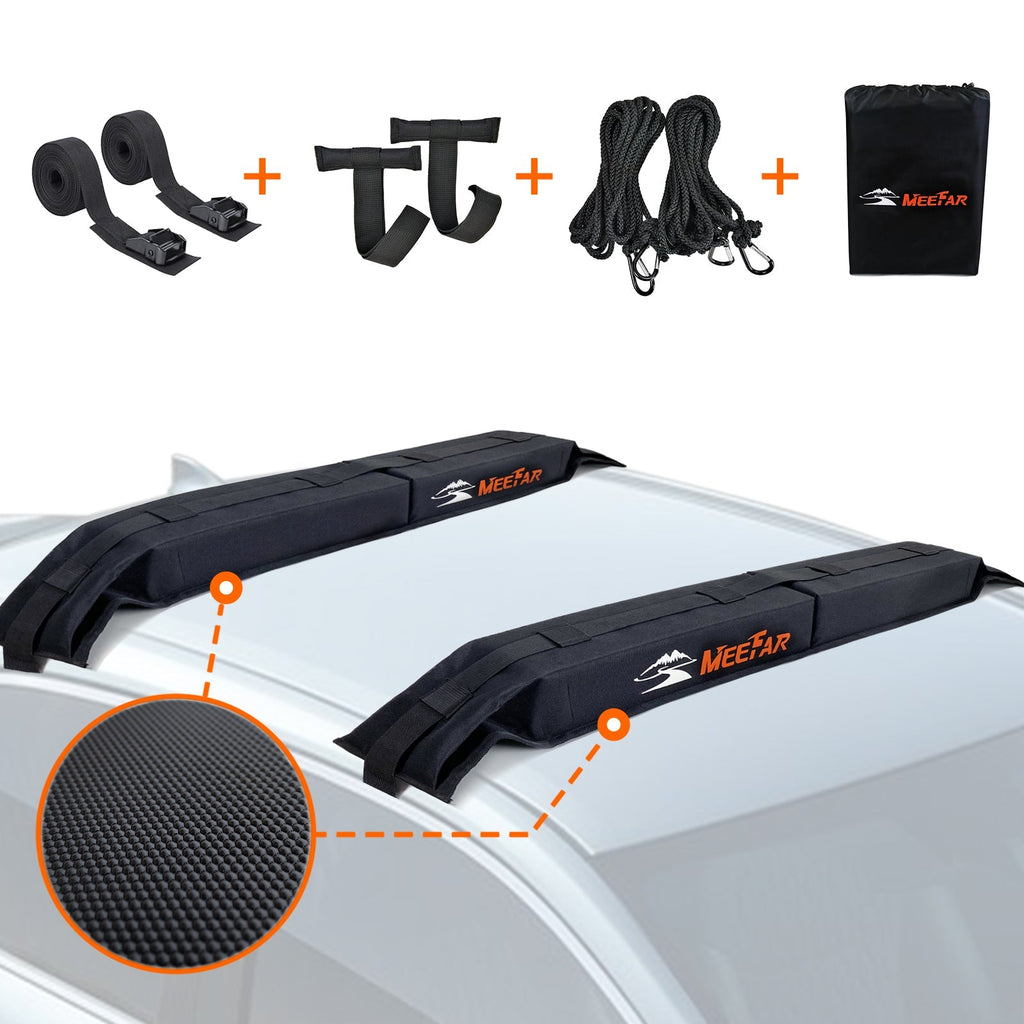 [Special Offer] MeeFar Universal Car SUV Soft Roof Rack Pads Cross Bars for Kayak Surfboard SUP Canoe Watersports Rack Anti-Scratch Cushion