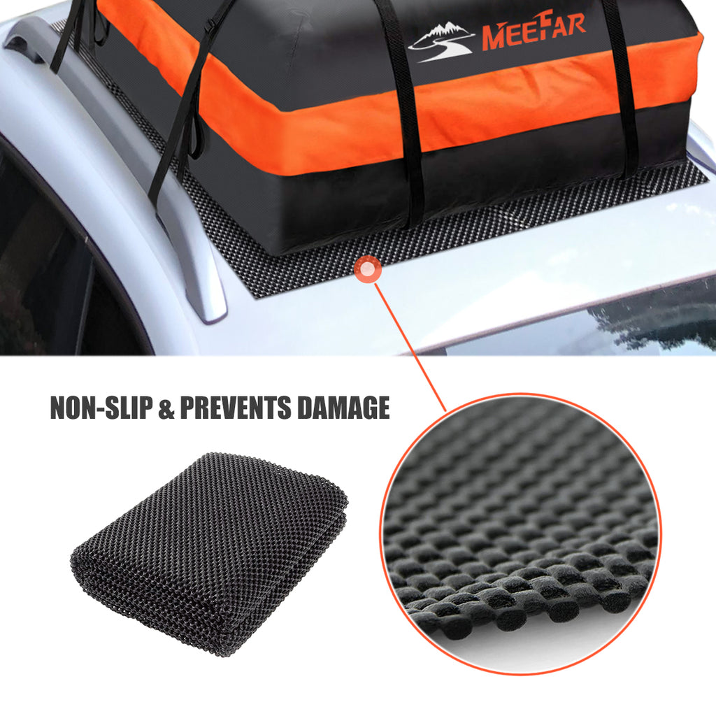 MeeFar Car Roof Protective Pad Anti-Slip Mat for Cargo Carrier Luggage  Extra Padding Universal Roof Rack Pad for Rooftop Cargo Bag