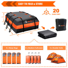 Wholesale 15 cubic feet waterproof rooftop bag travel storage luggage bag  softshell fits all cars vans and suv car roof bag cargo carrier From  malibabacom