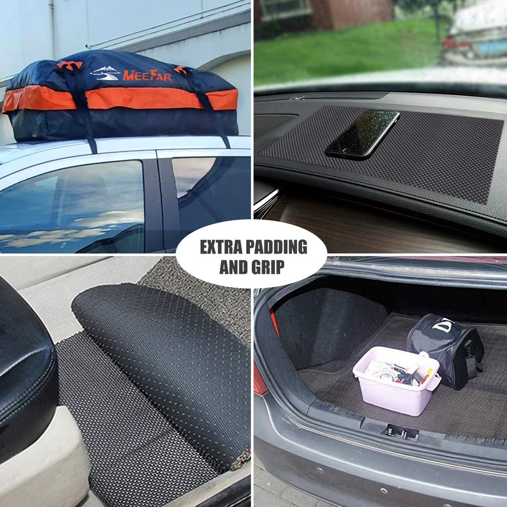 MeeFar Car Roof Protective Pad Anti-Slip Mat for Cargo Carrier Luggage  Extra Padding Universal Roof Rack Pad for Rooftop Cargo Bag