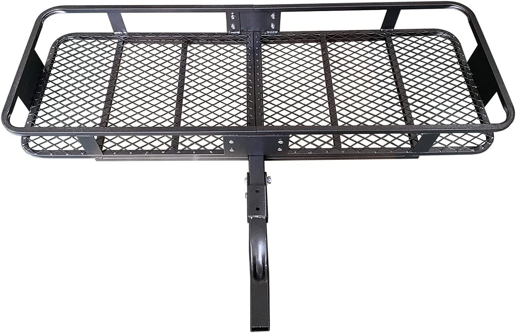 (Preown) MeeFar Folding Hitch Mount Cargo Carrier Basket 60" X 20" X