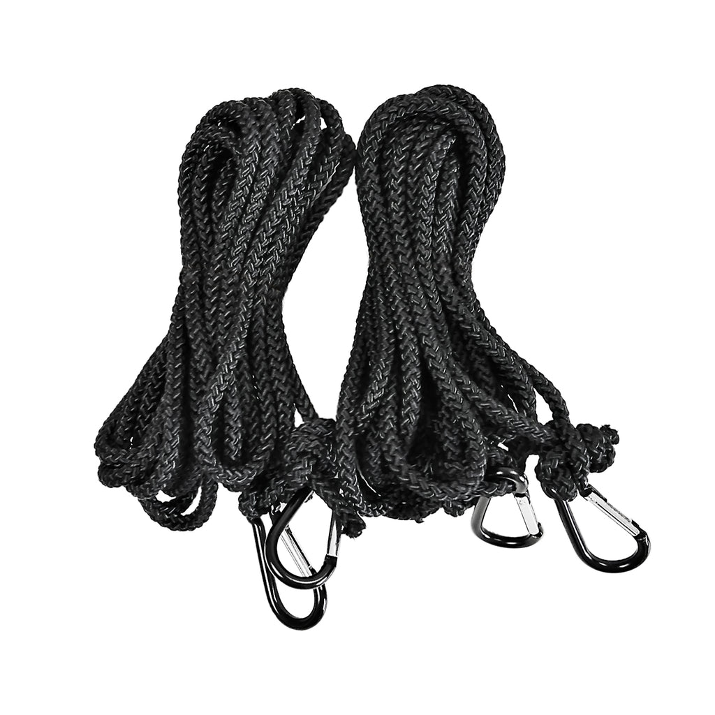 MeeFar Roof Cargo Carrier Tie Down Ropes 1/4 inch x15 feet Braided Nylon Rope with Hook